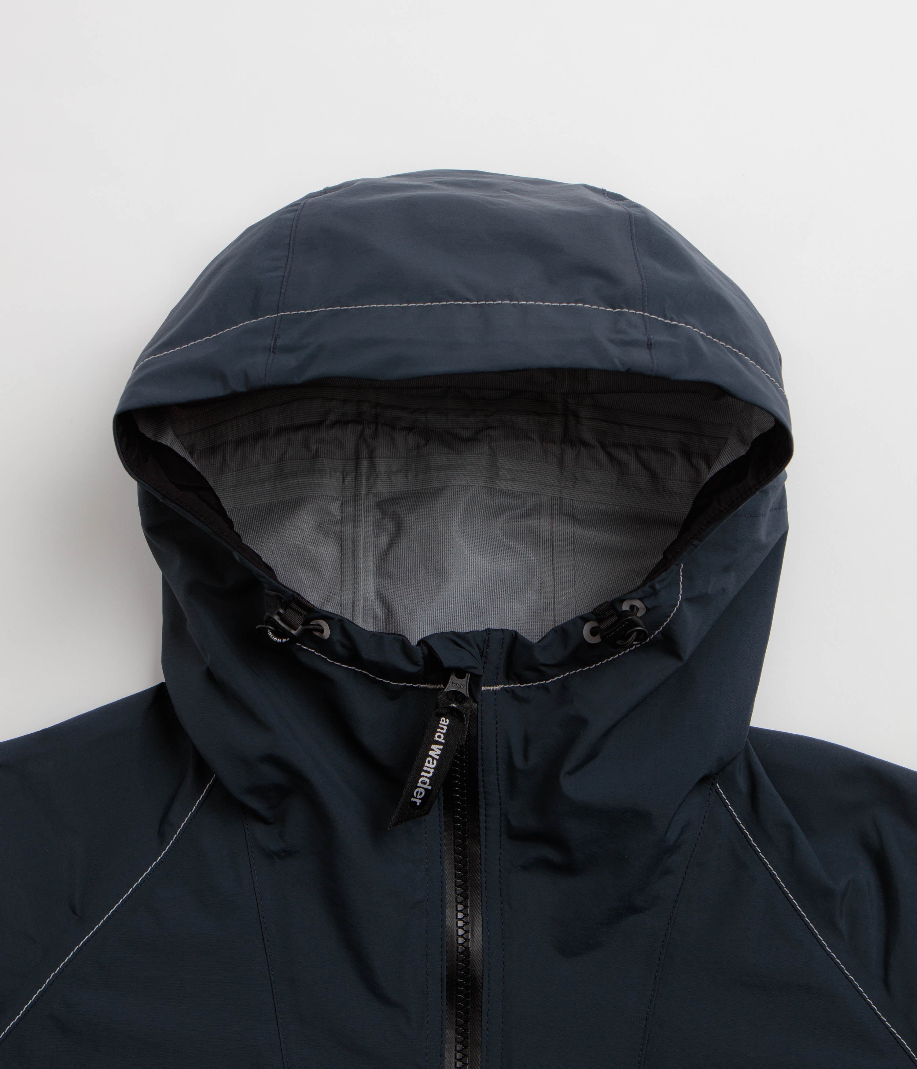 and wander Loose Fitting Rain Jacket - Dark Navy, view 30