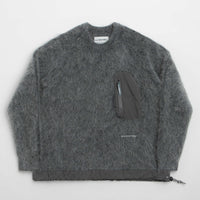 and wander Mohair Wool Sweatshirt in Grey thumbnail