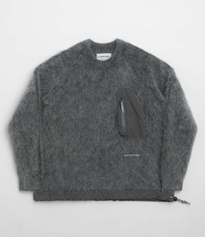and wander Mohair Wool Sweatshirt in Grey