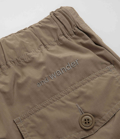 and wander Oversized Cargo Pants in Beige