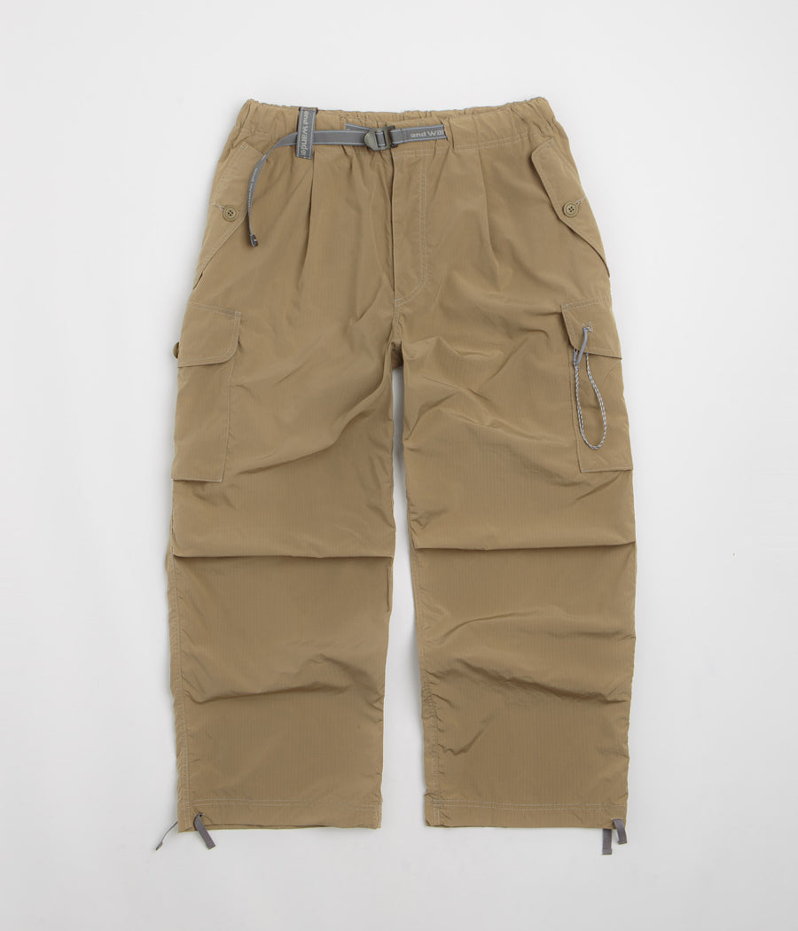 and wander Oversized Cargo Pants - Beige