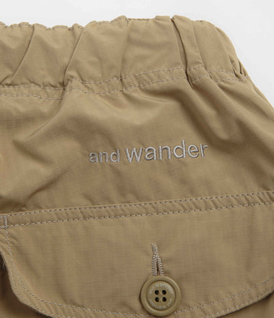 and wander Oversized Cargo Pants in Beige