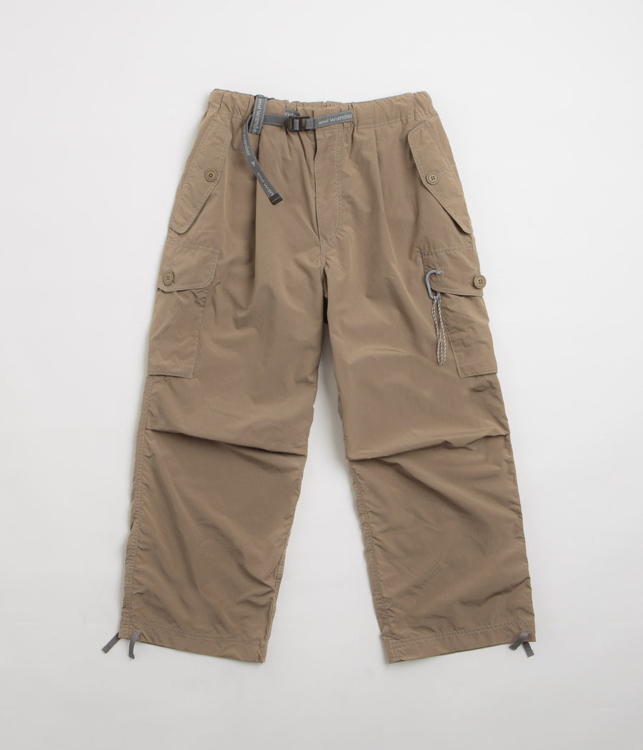 and wander Oversized Cargo Pants in Beige