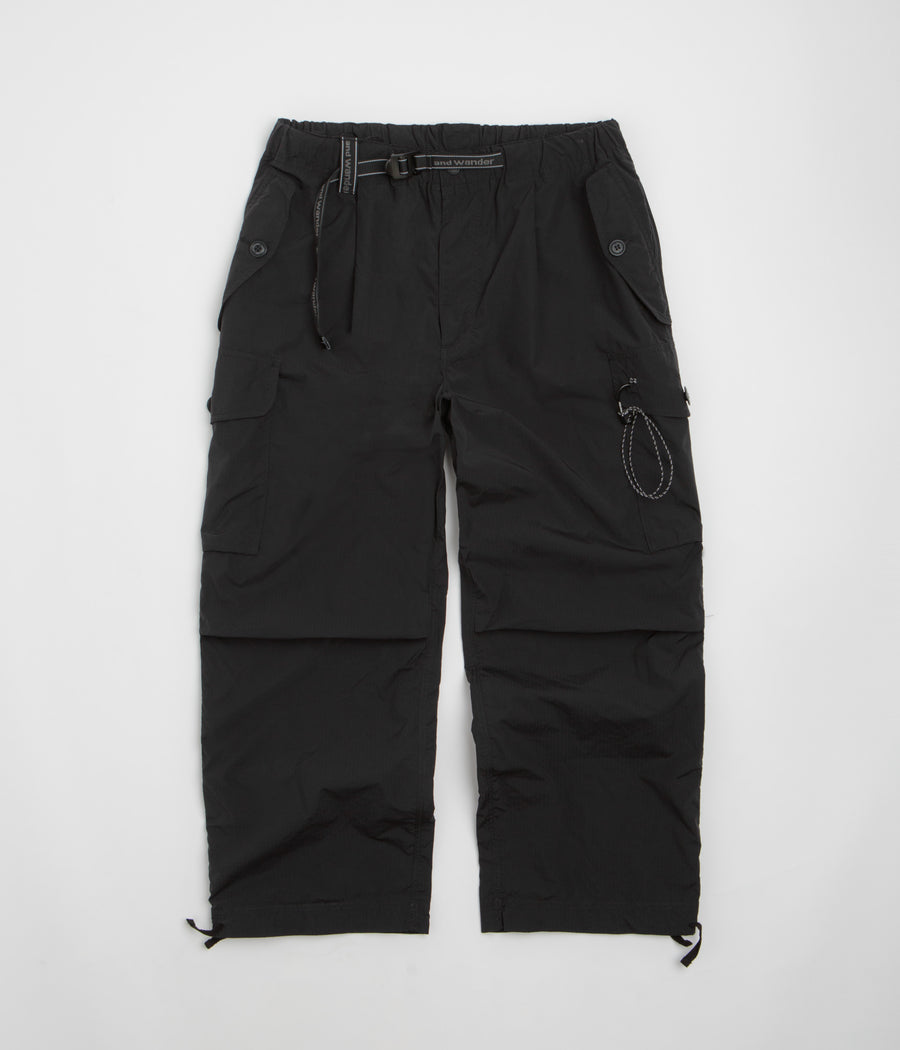 and wander Oversized Cargo Pants - Black