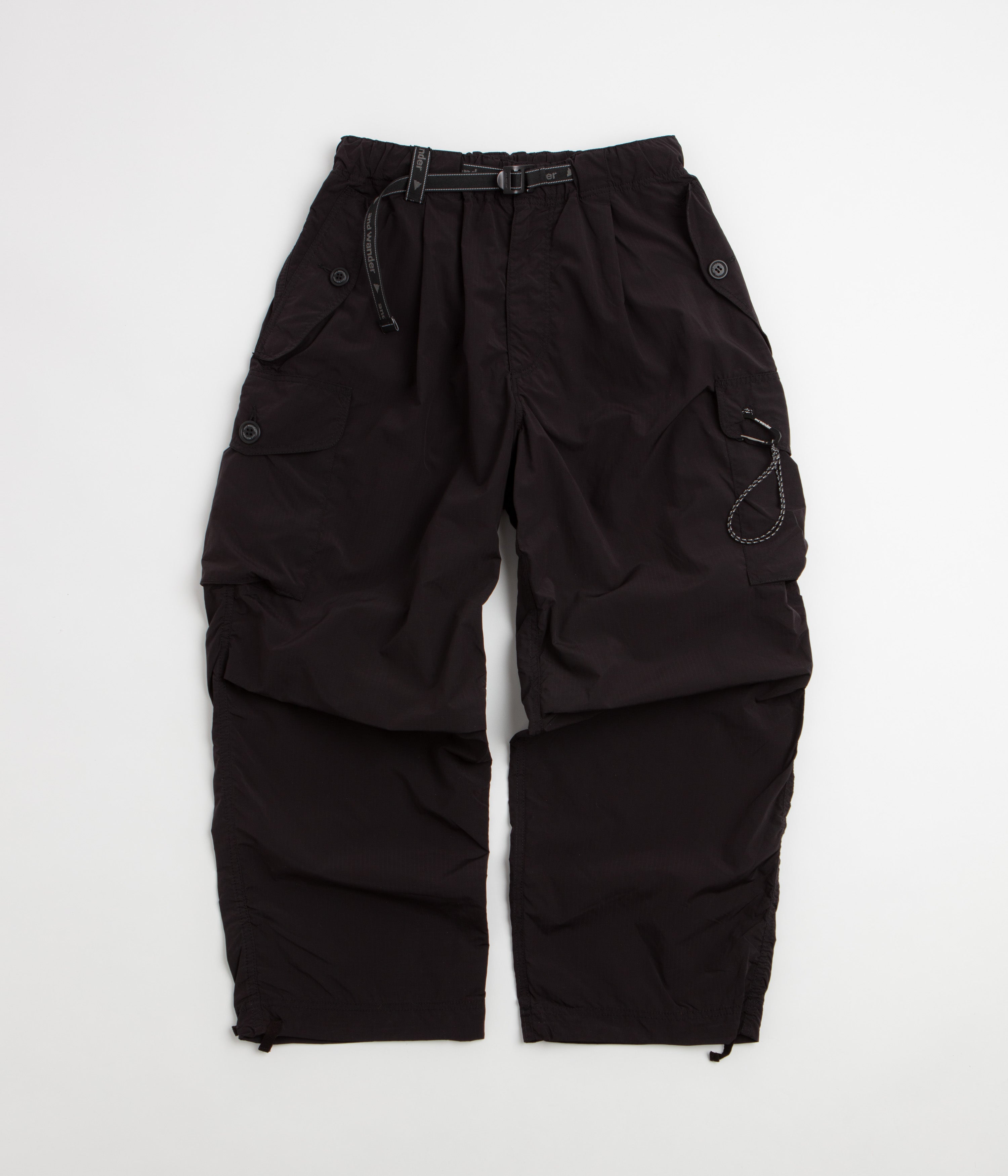 and wander Oversized Cargo Pants in Black