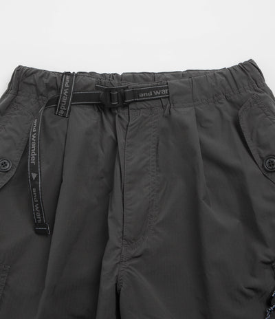 and wander Oversized Cargo Pants in Charcoal