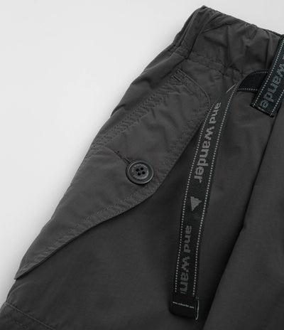 and wander Oversized Cargo Pants in Charcoal