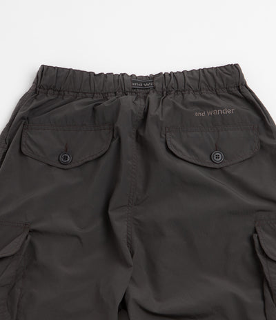 and wander Oversized Cargo Pants in Charcoal