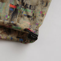 and wander Pertex Printed Wind T-Shirt in Beige thumbnail