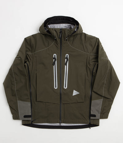 and wander Pertex Shield Rain Jacket - Khaki