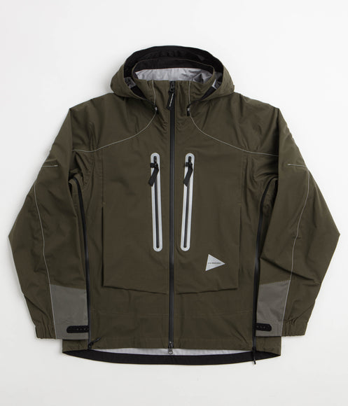 and wander Pertex Shield Rain Jacket - Khaki