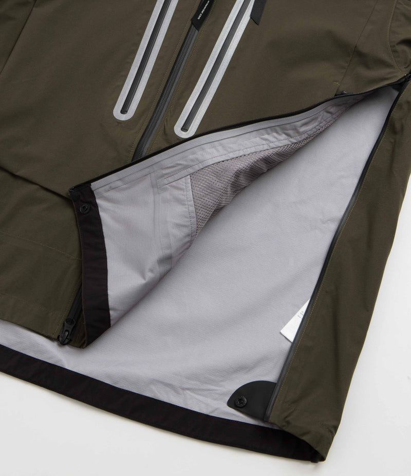 and wander Pertex Shield Rain Jacket - Khaki, view 23