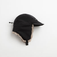 and wander Rainproof Ear Flap Cap - Black thumbnail
