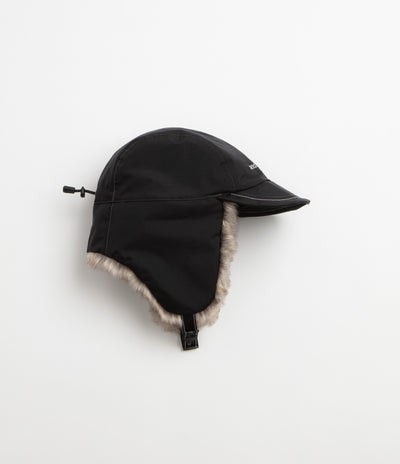 and wander Rainproof Ear Flap Cap - Black