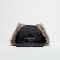 and wander Rainproof Ear Flap Cap - Black thumbnail