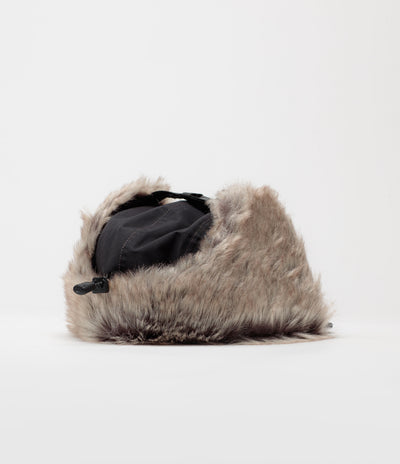 and wander Rainproof Ear Flap Cap - Black