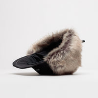 and wander Rainproof Ear Flap Cap - Black thumbnail