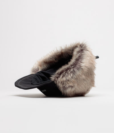and wander Rainproof Ear Flap Cap - Black