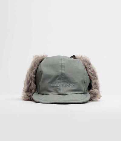 and wander Rainproof Ear Flap Cap - Light Grey