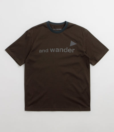 and wander Ref T-Shirt - Dark Khaki
