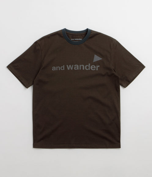 and wander Ref T-Shirt - Dark Khaki