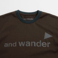 and wander Ref T-Shirt - Dark Khaki thumbnail