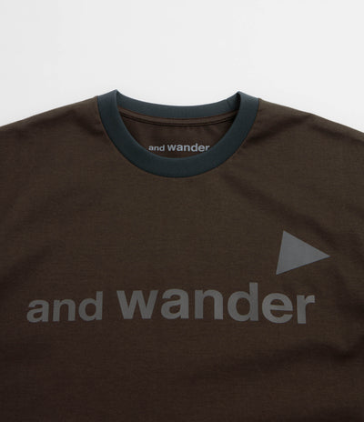 and wander Ref T-Shirt - Dark Khaki