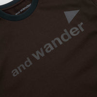 and wander Ref T-Shirt - Dark Khaki thumbnail