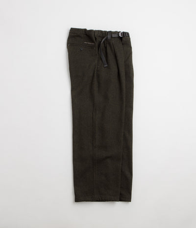 and wander Rewool Tweed Wide Pants - Khaki