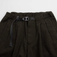 and wander Rewool Tweed Wide Pants - Khaki thumbnail