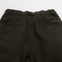 and wander Rewool Tweed Wide Pants - Khaki thumbnail