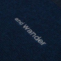 and wander Shetland Wool Sweatshirt in Blue thumbnail