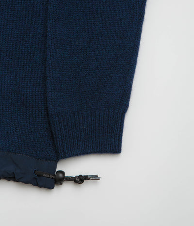 and wander Shetland Wool Sweatshirt in Blue