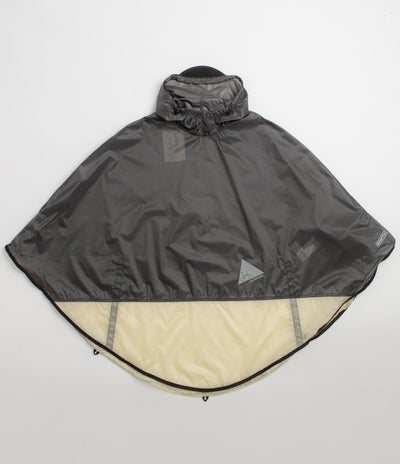 and wander x Brompton Sil Poncho Jacket - Grey