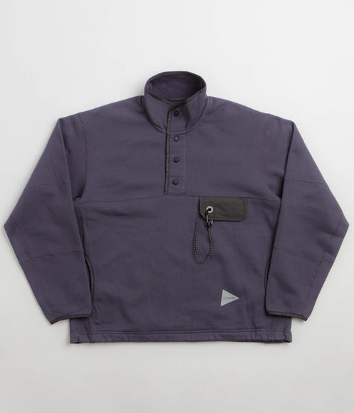 and wander Sweat Pullover Fleece - Purple