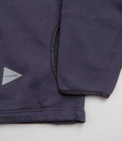 and wander Sweat Pullover Fleece - Purple