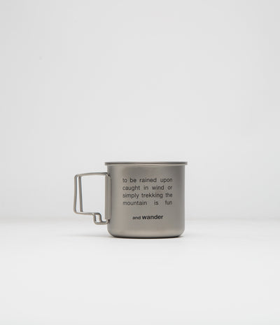 and wander Titanium Mug in Silver