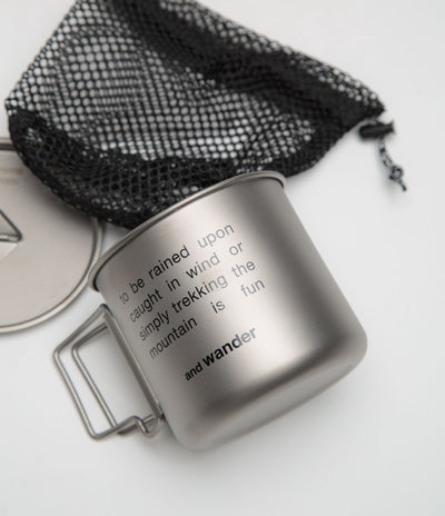 and wander Titanium Mug in Silver