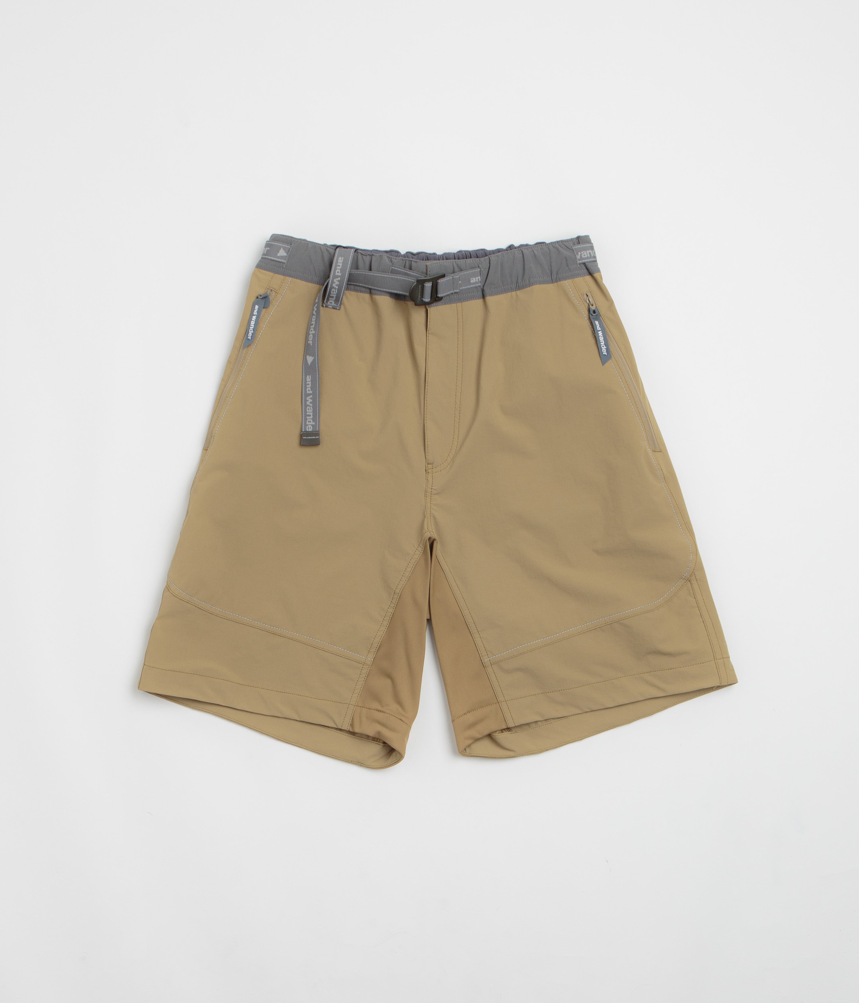 and wander Trek Shorts in Beige