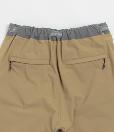 and wander Trek Shorts in Beige