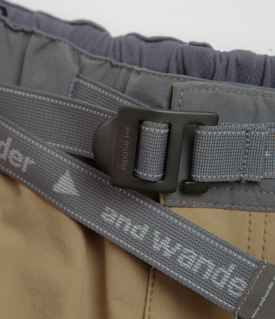and wander Trek Shorts in Beige
