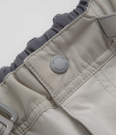 and wander Trek Shorts in Light Grey