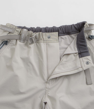 and wander Trek Shorts in Light Grey