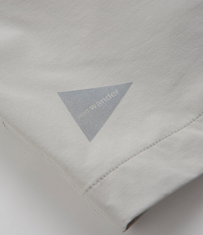 and wander Trek Shorts in Light Grey