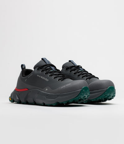 and wander Waterproof Trek Low Shoes - Charcoal