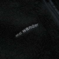 and wander Wool Boa Jacket in Black thumbnail