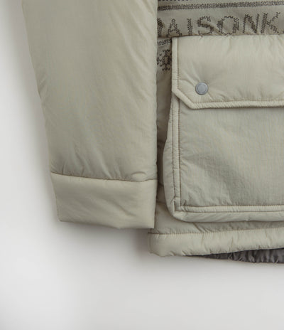 and wander x Maison Kitsune Nordic Border Insulation Jacket in Light Beige