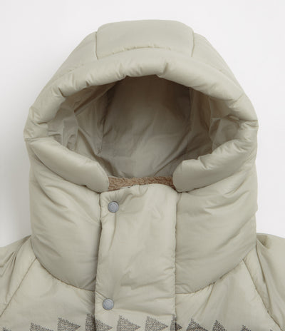 and wander x Maison Kitsune Nordic Border Insulation Jacket in Light Beige
