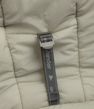 and wander x Maison Kitsune Nordic Border Insulation Jacket in Light Beige