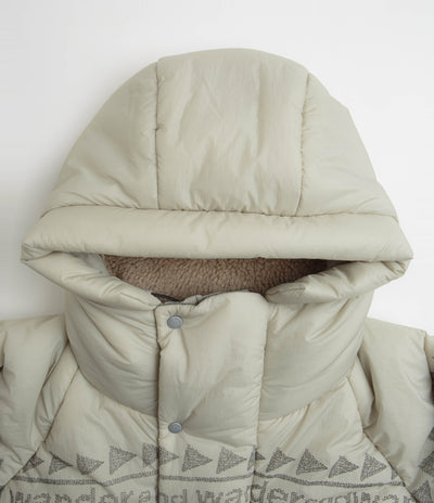 and wander x Maison Kitsune Nordic Border Insulation Jacket in Light Beige